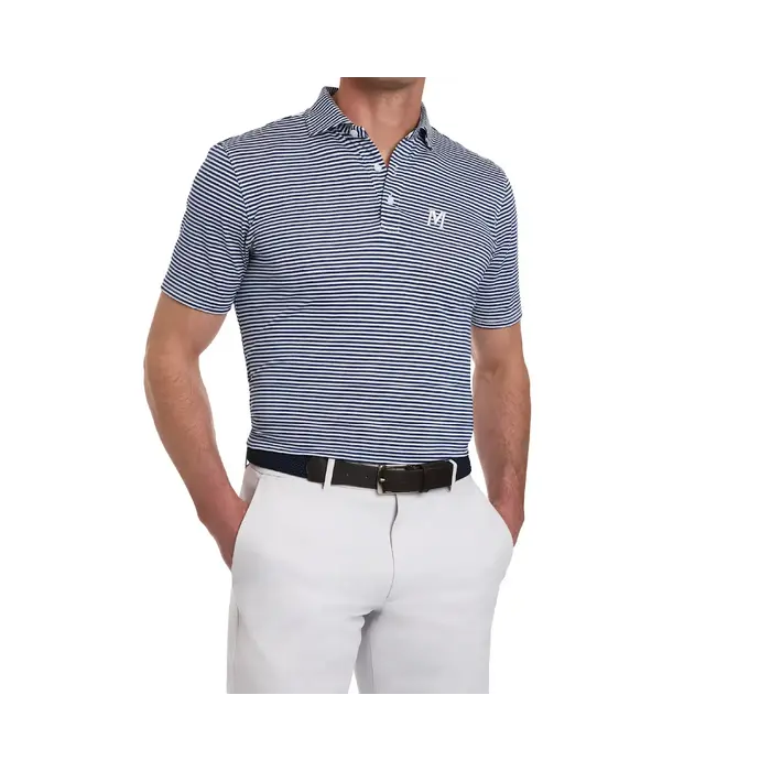 H & B Maxwell Shirt Nvy & White w/M