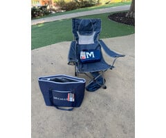Campsite Chair Navy Blue w/ M