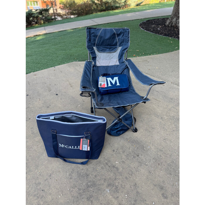 Campsite Chair Navy Blue w/ M