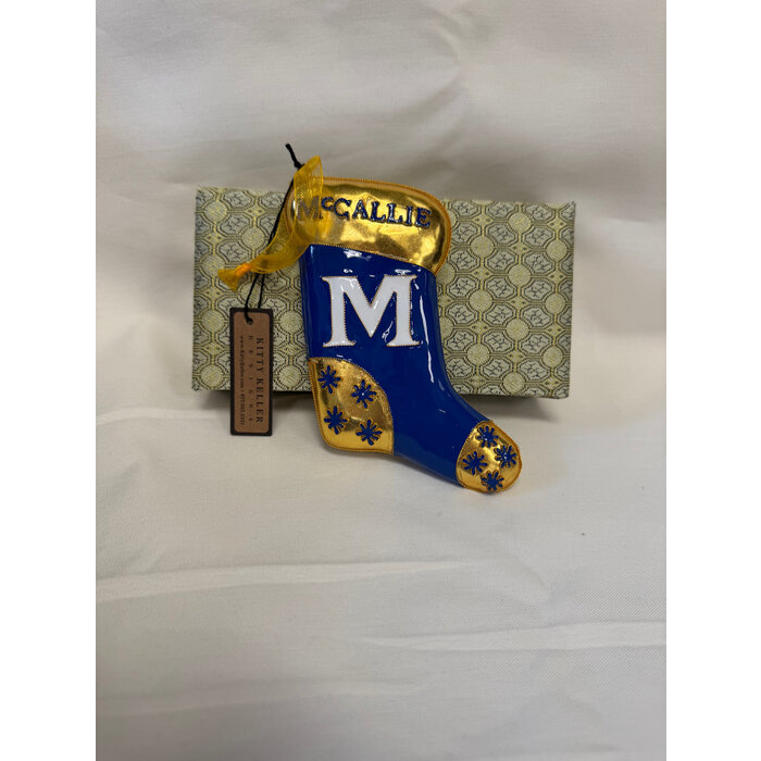 KK McCallie Stocking Ornament w/ M 2025