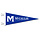 Pennant 9X24 Blue Felt w/M McCallie