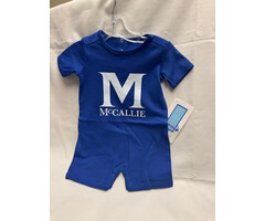 Baby Romper Blue w/ M McCallie