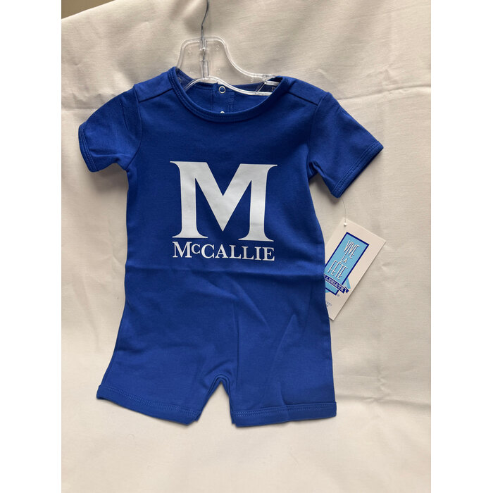 Baby Romper Blue w/ M McCallie