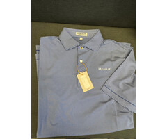 Peter Millar Men's Blue 3 Jubilee Striped Polo w/ McCallie