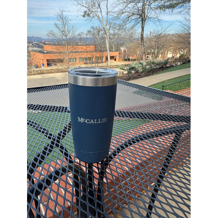 Yeti Rambler 10oz Tumbler Navy w/ McCallie