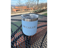 Yeti Rambler Lowball 10oz Sky Blue w/ McCallie