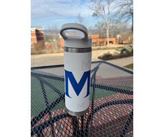 RFSJ White Trailblazer water bottle with pop up lid