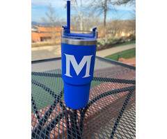 RFSJ Royal Double Wall tumbler with straw w M