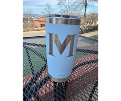 Yeti Rambler 20oz Tumbler Sky Blue w/ M