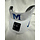 Nike White Ace Visor with royal M and swoosh on Bill