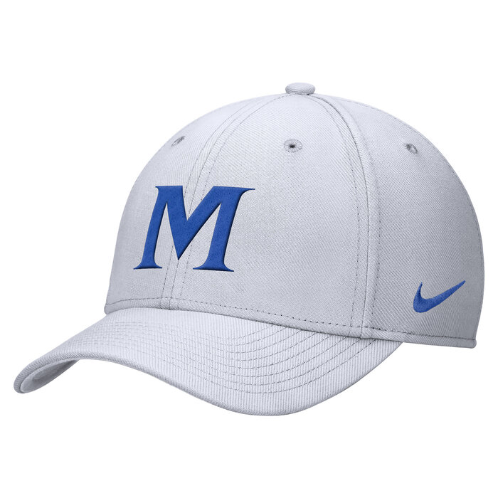 Nike White Dri Fit Structured w/Royal M