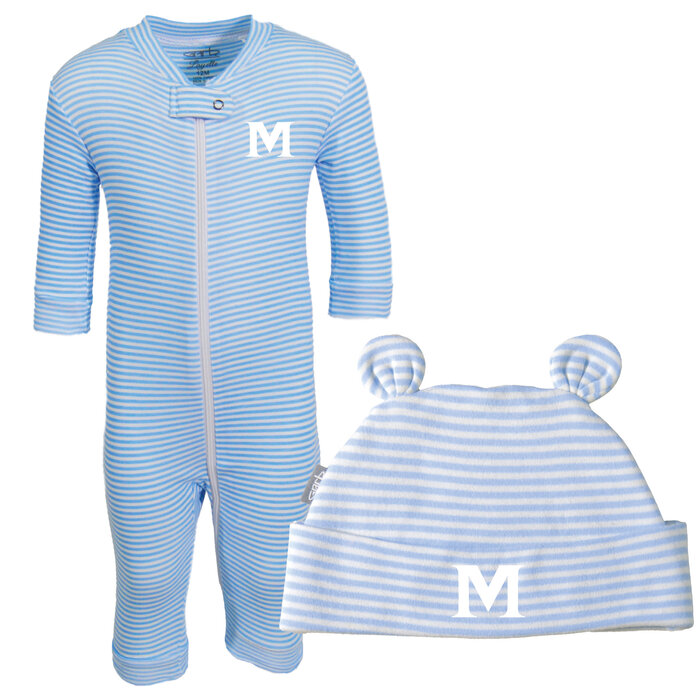 Charlie Striped Onesie Blue w/ M