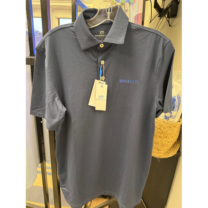 ST Men's SS Ryder Perf Polo Navy w/McCallie