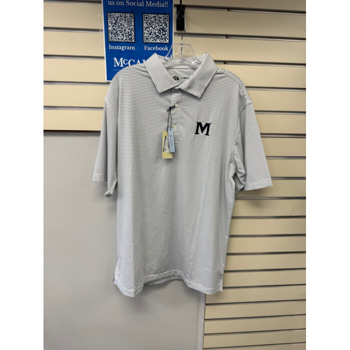 Onward Reserve Men's Polo white navy striped w/M