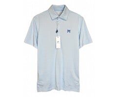 ST Men's SS Breeze Meadowbrook Stripe Polo Clearwater Blue w/M
