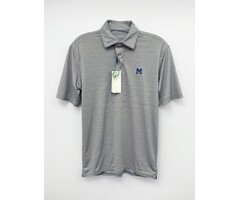 ST Men's SS Driver Spacedye Perf Polo w/M