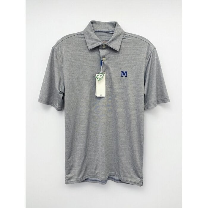 ST Men's SS Driver Spacedye Perf Polo w/M