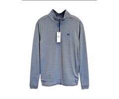 ST Men's LS Cruiser Micro-Stripe Hthr Navy w/M