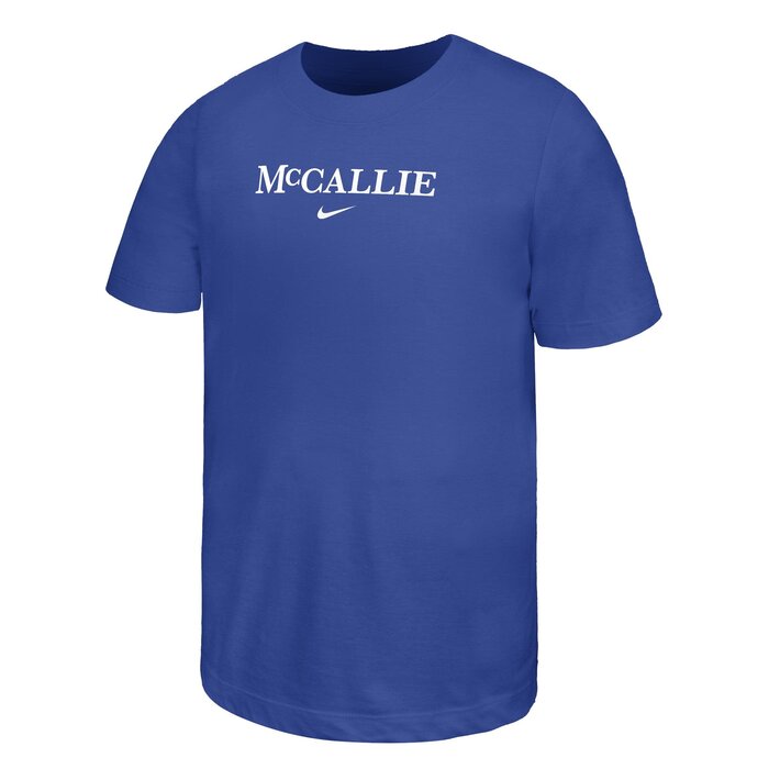 Nike Youth Royal tee ss cotton w/McCallie
