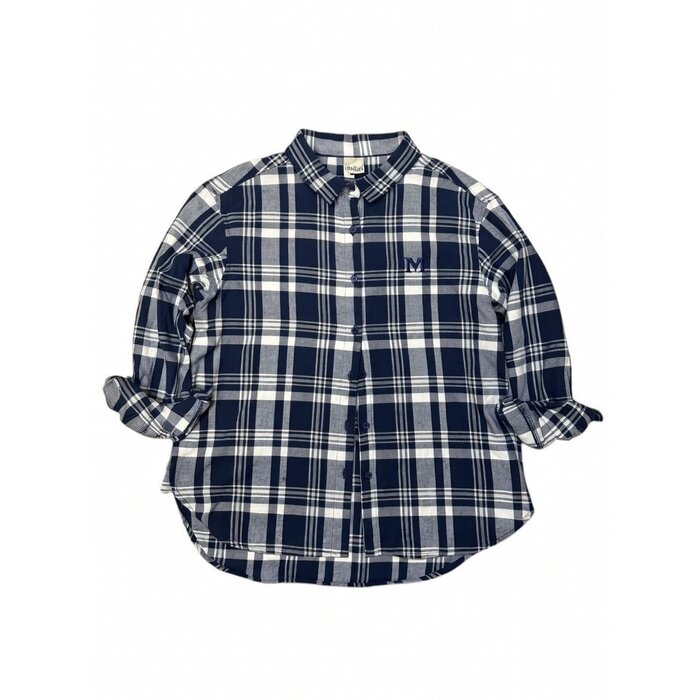Chicka-D Boyfriend Plaid Navy w/M
