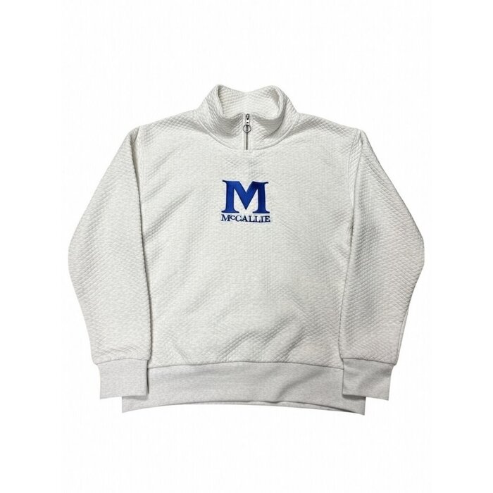 Artisans Womens cream quilted Pullover w/m Mccallie