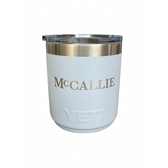 Yeti Rambler Lowball 10oz Sky Blue w/ McCallie
