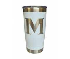 Yeti Rambler 20oz Tumbler Sky Blue w/ M