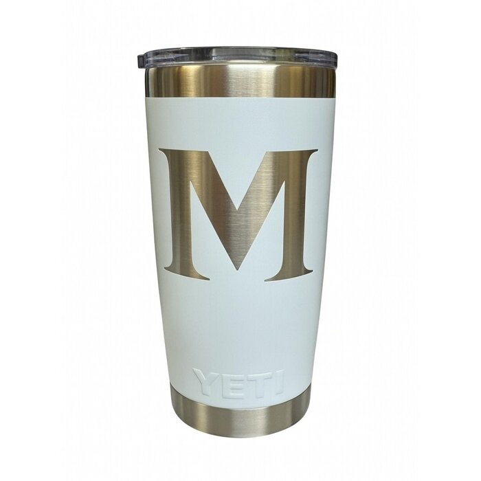 Yeti Rambler 20oz Tumbler Sky Blue w/ M