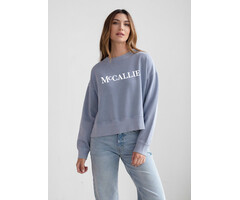 Chicka-d Women's Malibu Ocean Crew Cropped w/McCallie