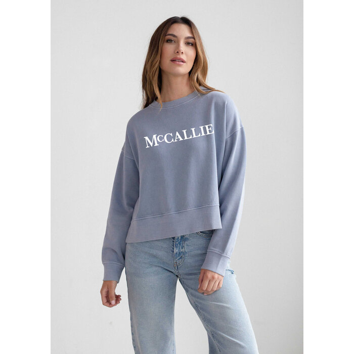 Chicka-d Women's Malibu Ocean Crew Cropped w/McCallie