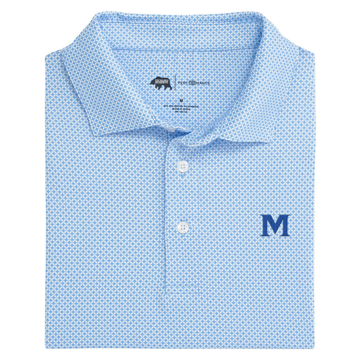 Onward Reserve Scope Printed  Perfomance Polo Sky