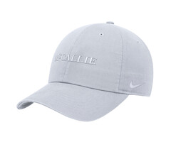 Nike Club Cap White w/ McCallie white thread
