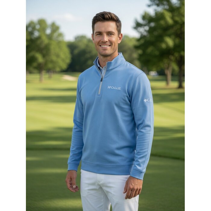 Columbia Men's Omni-Wick Wickhams Hills Pullover WhiteCap w/McCallie