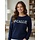 Artisans Women's Sutton Rolled Hem Sweater Navy w/ McCallie