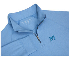 H & B Boys Westland Pullover Hthrd Vista Blue w/ M