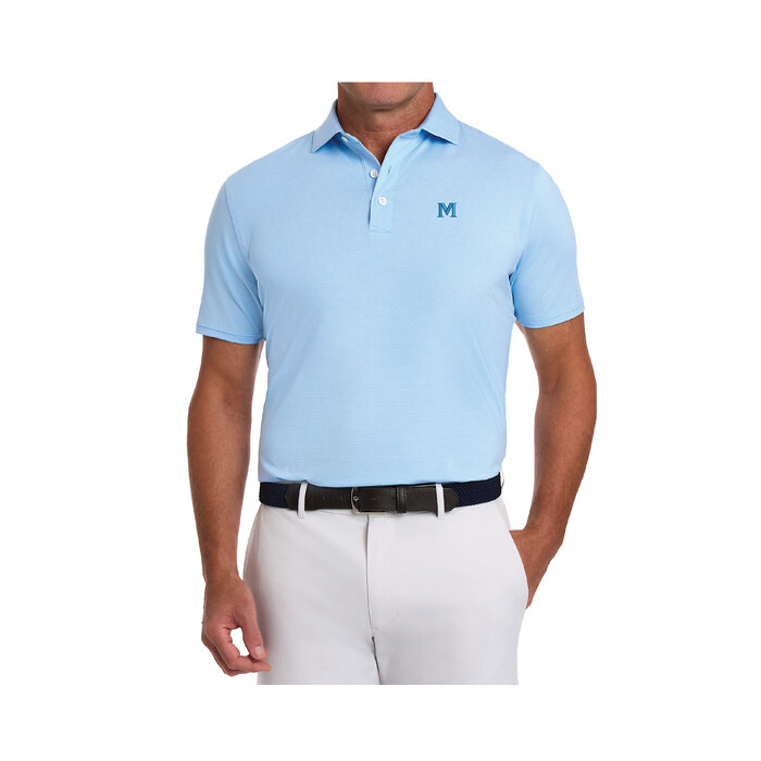 H & B Holland SS Hthrd Vista Blue w/ M