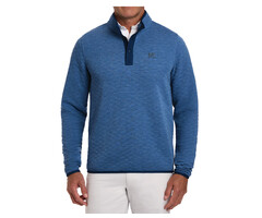 H & B Sullivan Qtr. Snap Pullover Hthrd Maidstone Blue w/ M