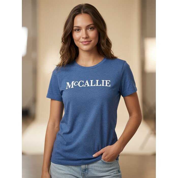 Artisans Artisans Women's Tri-Blend SS Crew Ath Blue w/ McCallie