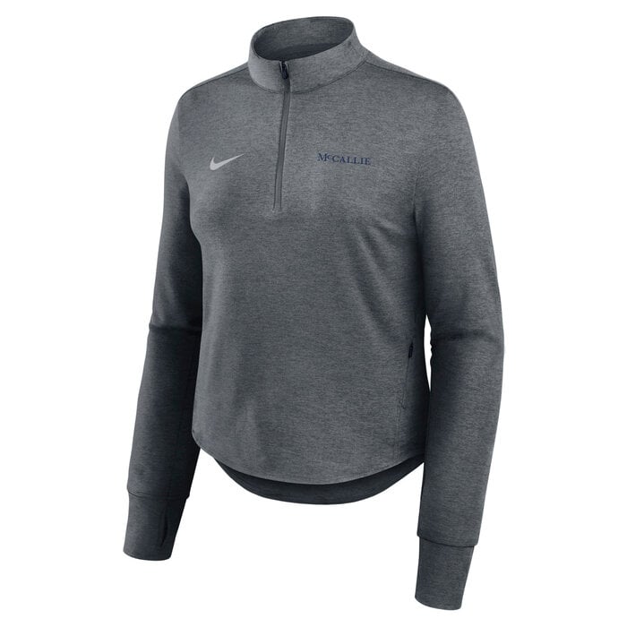 Womens Dri-fit swift half zip smoke Grey w/McCallie