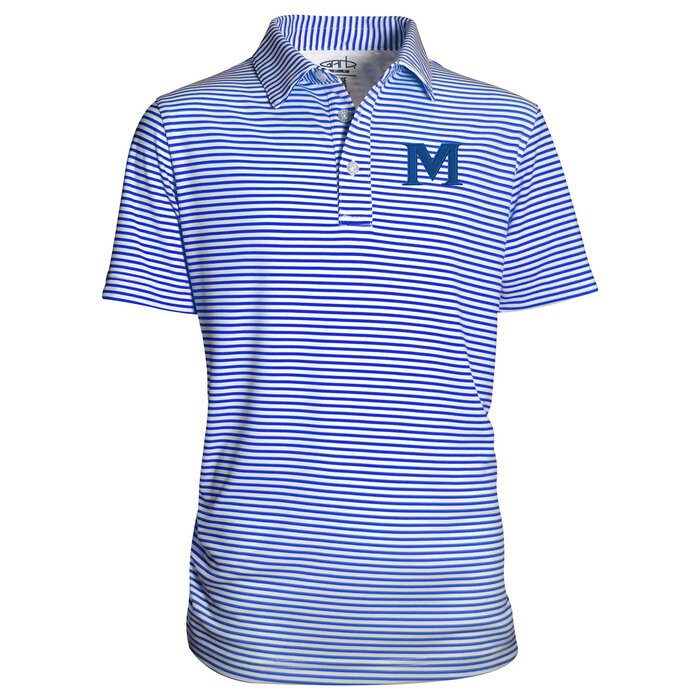 Garb Boys Carson Stripe Polo Royal w/ M