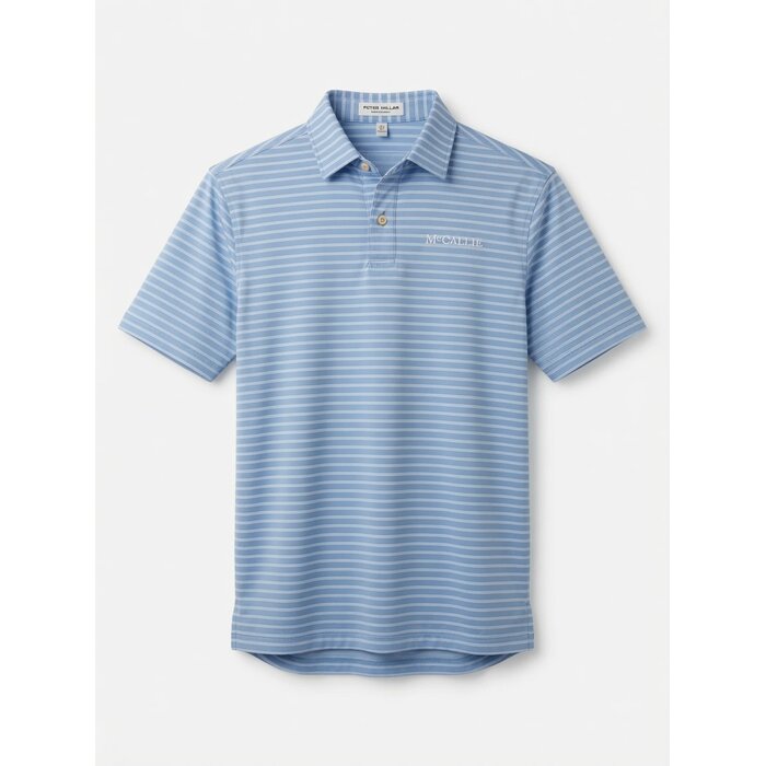 Peter Millar Youth Ashford Perf Jersey Polo Bluebird w/ McCallie