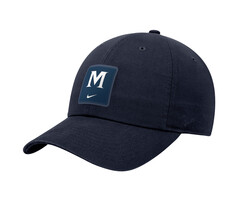 Nike Club Unstructured Cap Navy w/ M Patch
