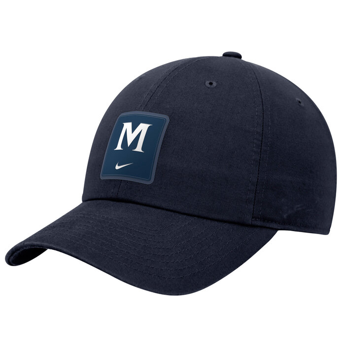 Nike Club Unstructured Cap Navy w/ M Patch