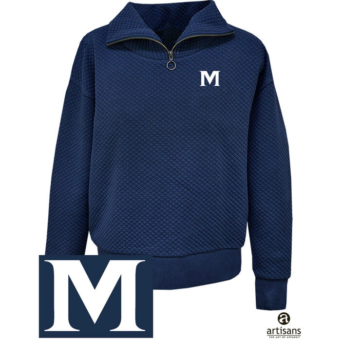 Artisans Artisans Kia Quilted Pullover Navy w/ M