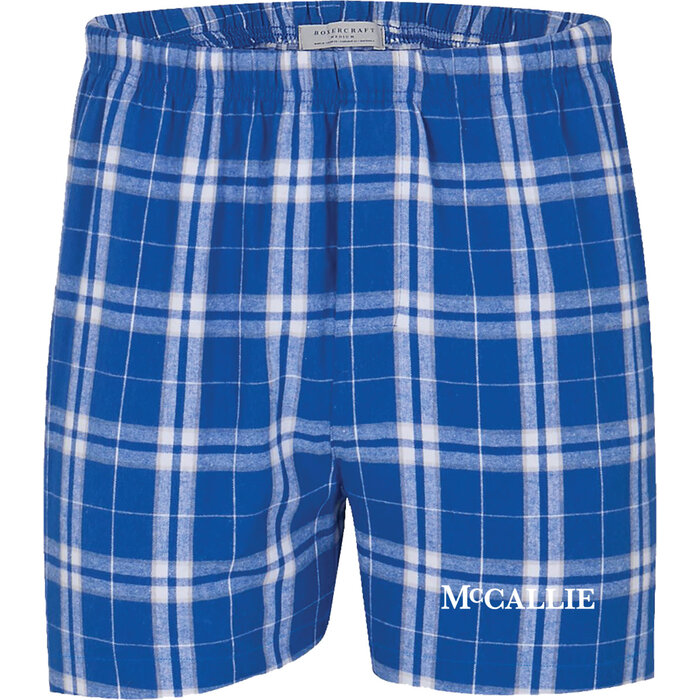 College House Flannel Boxer Short w/ McCallie