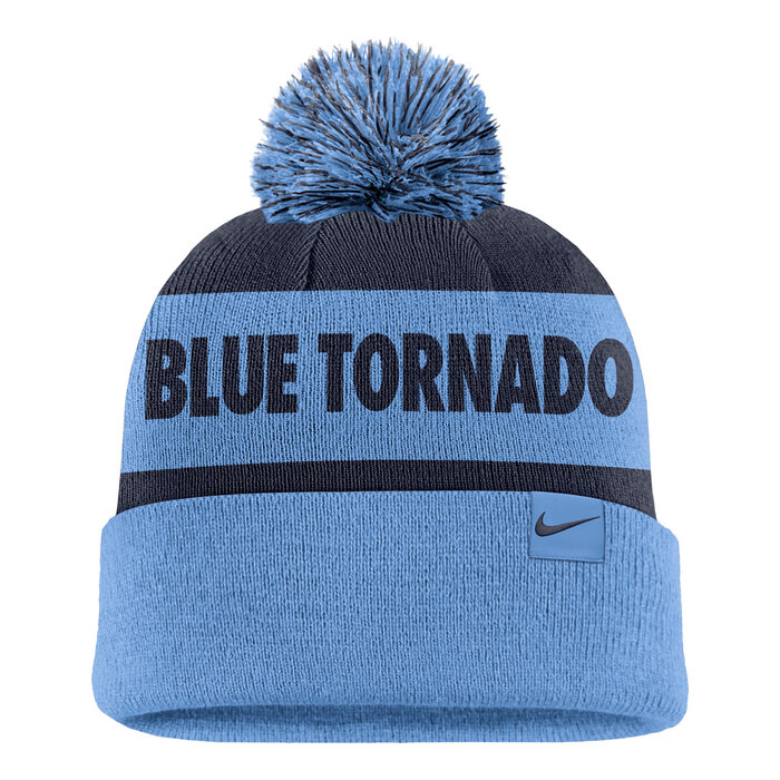 Nike Peak Stripe Beanie w/ Pom ValBlue w/ M McCallie Blue Tornado