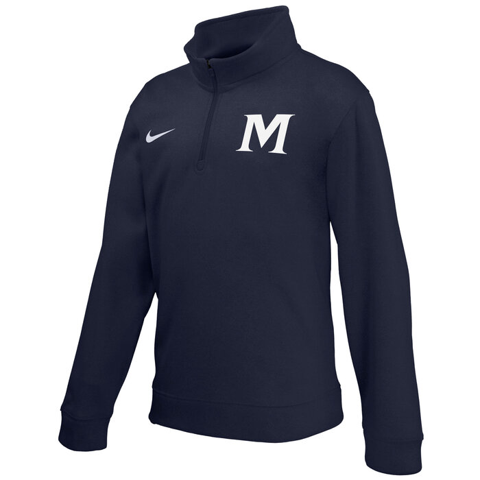 Nike Youth Dri-Fit UV LS 1/2 Zip Navy w/ M