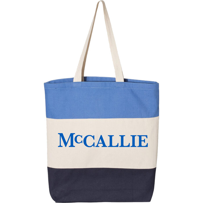 College House Tri-Color Tote Bag w/ McCallie