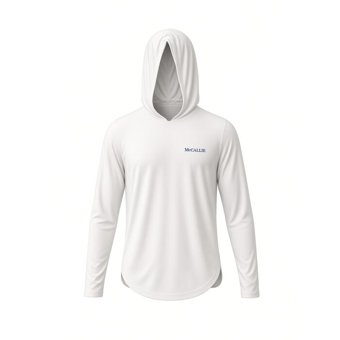 ST Women's LS Linley Brilliant Perf Hoodie White w/ McCallie