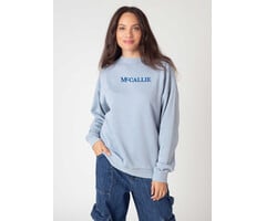Chicka-d Campus Crew Sweatshirt Faded Denim w/ McCallie